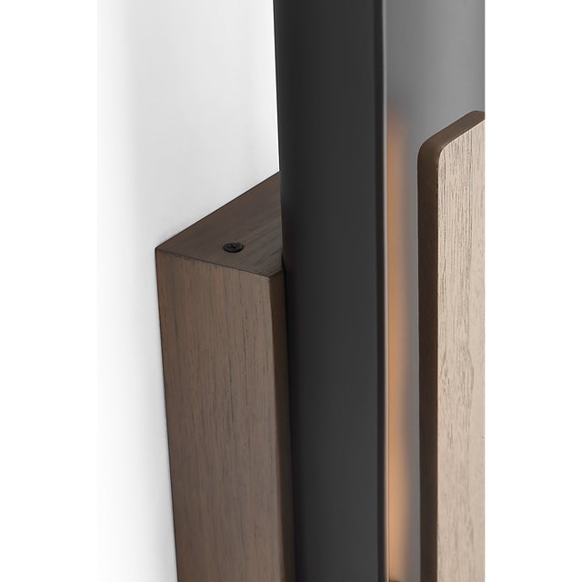 Black Anne-Marie Barton for Visual Comfort Signature Remi 18" Sconce in Matte Carbon and Warm Walnut For Sale - Image 8 of 15