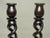 1930s Pair of Ebony Open Barley Twist Candlesticks For Sale - Image 5 of 12