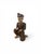 Chinese Early 20th Century Hand-Carved Chinese Wooden Figural Sculpture of Seated Musician With Tambourine-Style Instrument For Sale - Image 3 of 12