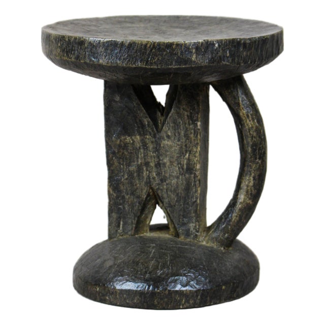 Tonga Stool in Wood For Sale