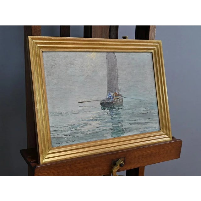 G. Lhermitte, In the Mist, 1934, Oil Painting, in Good conditions. Designed 1920 to 1949