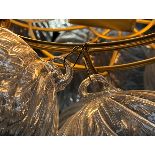Metal Julie Neill for Restoration Hardware Talia Round Chandelier, Gilt For Sale - Image 7 of 12