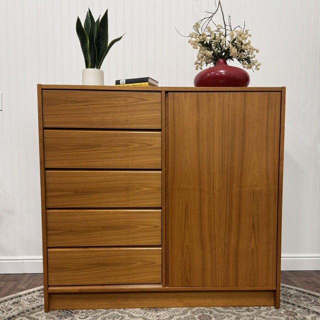 Brown Mid-Century Modern Domino Mobler Danish Teak Dresser For Sale - Image 8 of 12