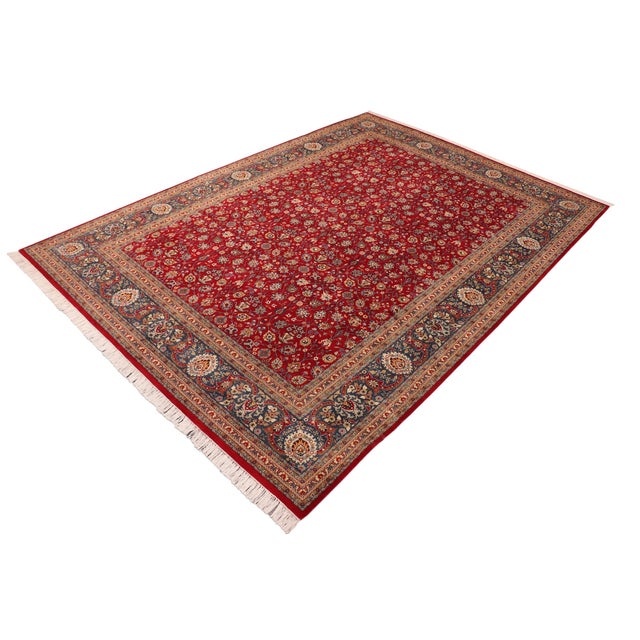 Designed with mesmerizing intricacy and gorgeous color palette, this hand-knotted masterpiece demonstrates the beauty and...