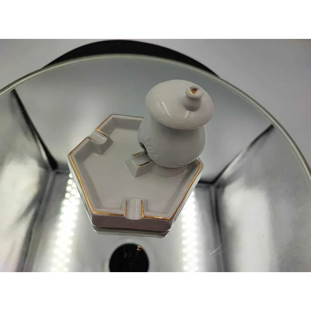 Mushroom, ashtray, Zajecar porcelain, vintage from the 1950s, dimensions: height 9 cm, diameter 12 cm.