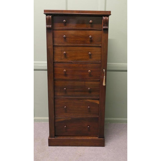 Tall Victorian Wellington Chest Filing Cabinet This is a classic of its time, the chest has 7 filing drawers and a locking...