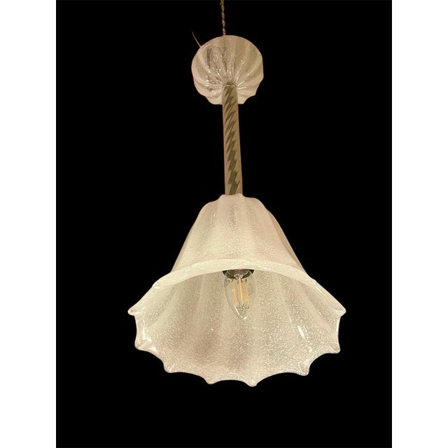 Vintage Italian Pendant Light by Barovier & Toso, 1940 For Sale - Image 6 of 9