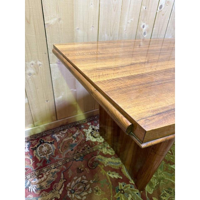 Art Deco Dining Table in Walnut Veneer with Two Extensions For Sale - Image 9 of 10