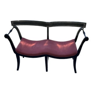 Late 20th Century Neoclassical Bench Style of Duncan Phyfe For Sale