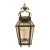 Wrought Iron and Glass Wall Lantern With Crown Finial For Sale