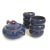 Blue Ice Crackle Glazed Teapot and Teacup Set - 7 Pieces For Sale - Image 11 of 11