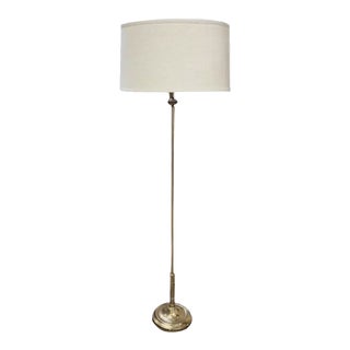 Mid Century Brass Floor Lamp For Sale