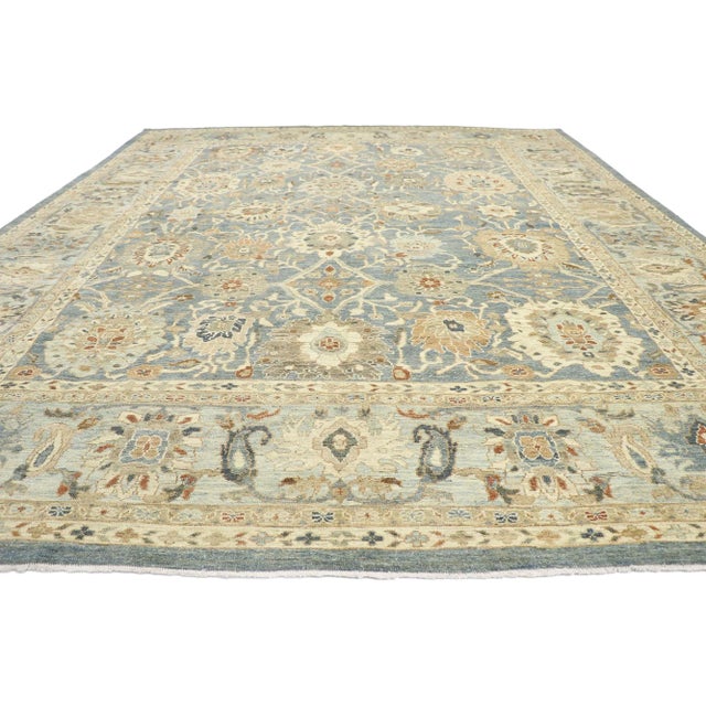 Modern Persian Sultanabad Rug - 13'00 X 15'09 For Sale - Image 3 of 9