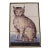 Antique Delft Tile Cat: A Six Tile Panel For Sale