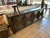Distressed Black Square Pattern Sideboard For Sale In Los Angeles - Image 6 of 7