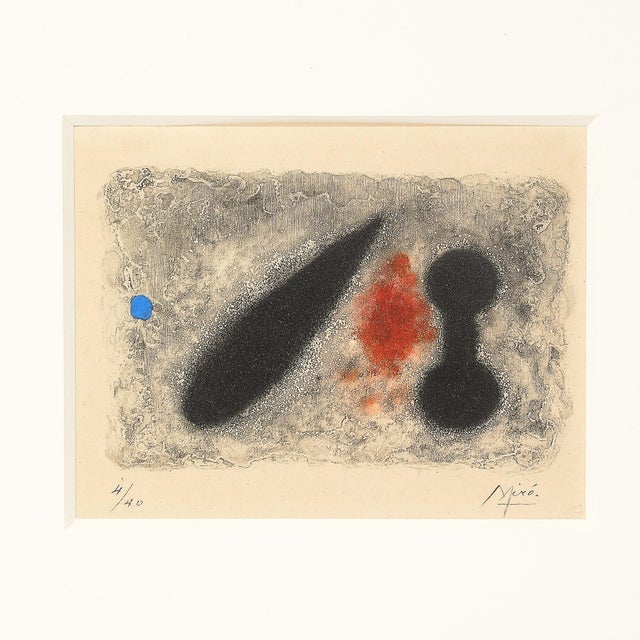 Joan Miró Modernist "Nous Avons" Etching & Aquatint Edition 4/40 Signed Joan Miró For Sale - Image 4 of 9