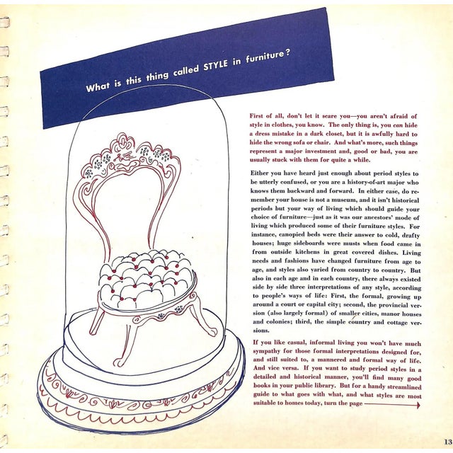 Paper "Mademoiselle's Home Planning Scrapbook" 1946 Hillyer, Elinor For Sale - Image 7 of 13