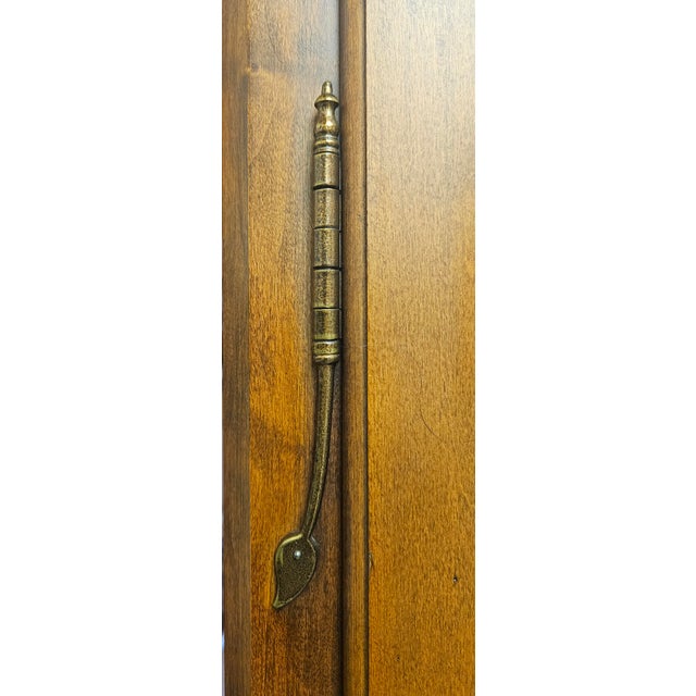 Brown 1980s Vintage Solid Wood Armoire/Wardrobe For Sale - Image 8 of 12