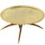 Mid Century Hammered Brass Tray Folding Coffee Table For Sale - Image 11 of 11