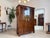 Wood Antique Biedermeier Wardrobe in Pine For Sale - Image 7 of 18