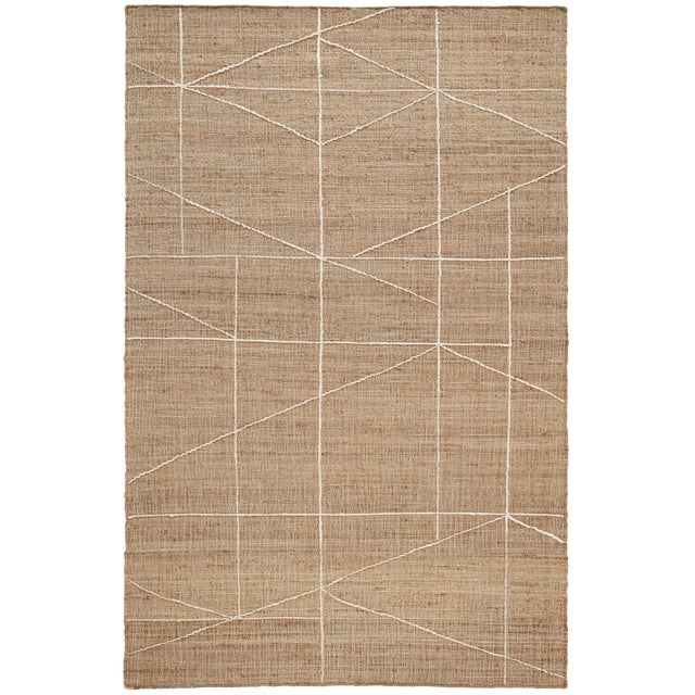2020s Marie Flanigan for Dash & Albert Judson Natural/Ivory Woven Jute Rug, 8' x 10' For Sale - Image 5 of 5