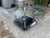Mid-Century Modern Vintage Postmodern Attributed to Karl Springer Style Brass Tusks Coffee Table & End Table Set For Sale - Image 3 of 12