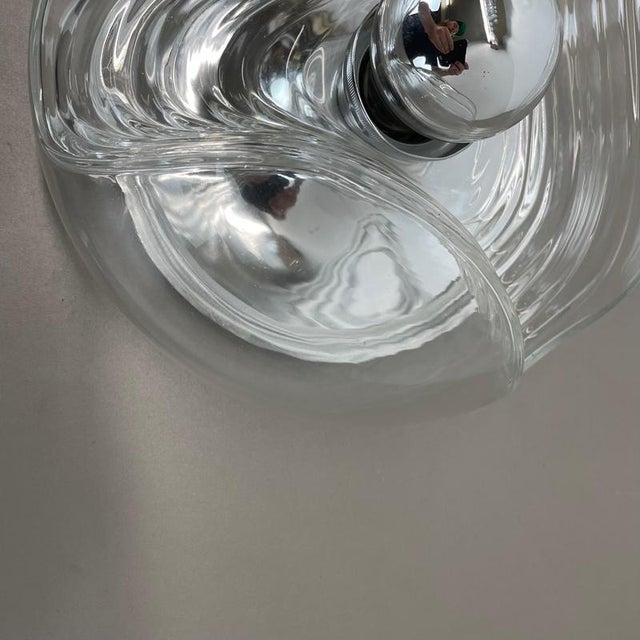 Wave Wall Light from Peill & Putzler, Germany, 1970s For Sale - Image 8 of 17