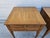 Wood Henredon Walnut Square Side Tables Banded Tops For Sale - Image 7 of 13