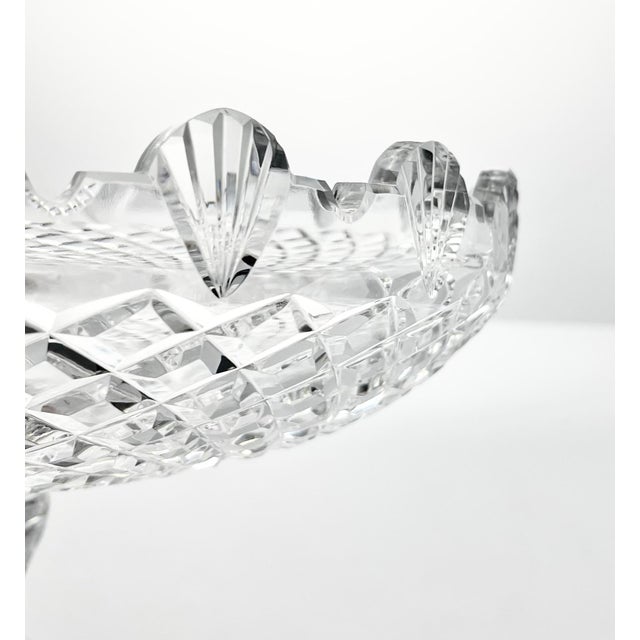 Waterford 1990s Waterford “Master Cutter Collection” Large Crystal Centerpiece Pedestal Bowl For Sale - Image 4 of 11