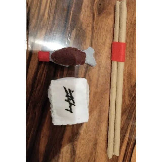Lucy Sparrow Felt Sushi Still Life Sculpture - Set of 15, 2019 For Sale - Image 12 of 12