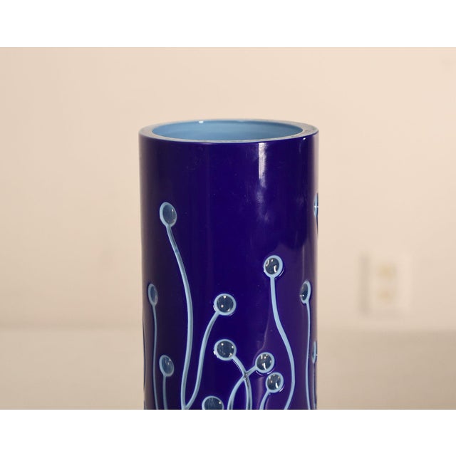 Contemporary Wedgwood 'Neptune' Blue Vase For Sale - Image 3 of 18