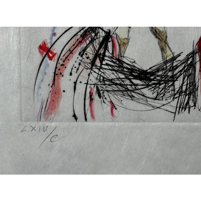 Share Dali Tauramachie Surrealiste Giraffe on Fire Hand Signed Etching Surreal Rare For Sale - Image 4 of 5