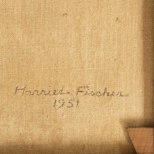 'Motif From Ibiza' by Harriet Fischer, 1951, Post-Impressionist Woman Artist, Paris, Madrid, Copenhagen For Sale - Image 13 of 13