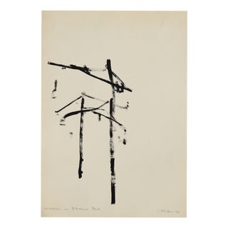 Johannes Pfeiffer, Turntable Cranes at Potsdamer Platz, 1997, Acrylic on Board For Sale