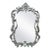 Italian Hand-Carved Silver Leaf Finish Mirror, 20th Century For Sale