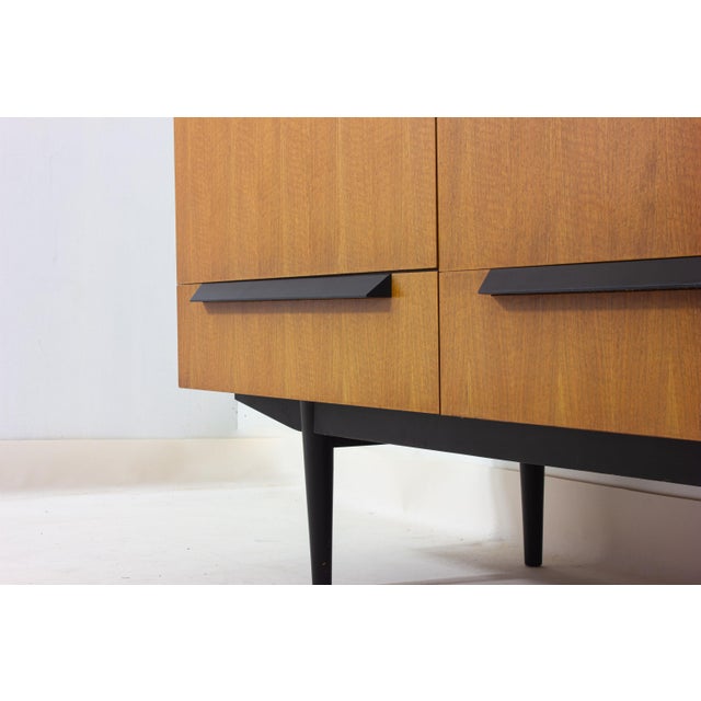 Modernist Belgian Sideboard in Maple, 1960s For Sale - Image 4 of 11