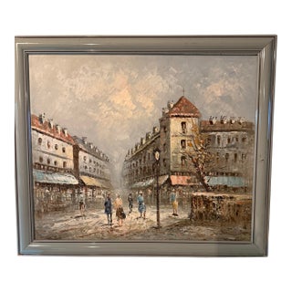 Late 1960 Century Burnett Oil Painting on Canvas 20 X 24 With Frame For Sale