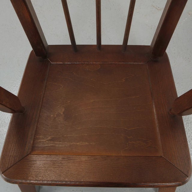 1950s Modernist Windsor Armchairs in the Style of Herman De Vries - Pair For Sale - Image 16 of 17