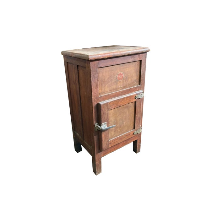 Mid-Century Italian Solid Wood Siberia Icebox For Sale - Image 9 of 9