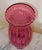 Contemporary Ribbed Cranberry Pink Glass Vase - 16 Inches Tall For Sale - Image 10 of 10