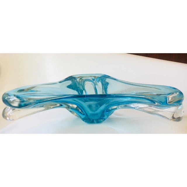 Glass 1960s Antonio Da Ros Murano Glass Bowl, Cenedese Italy For Sale - Image 7 of 7