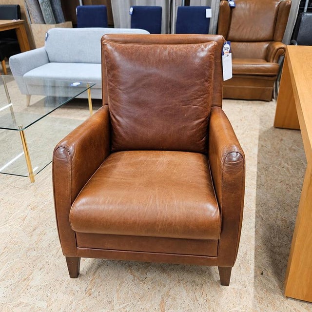 Cognac Brown Leather Club Chair from Atelier Matteo, Italy, 1970s For Sale - Image 3 of 8