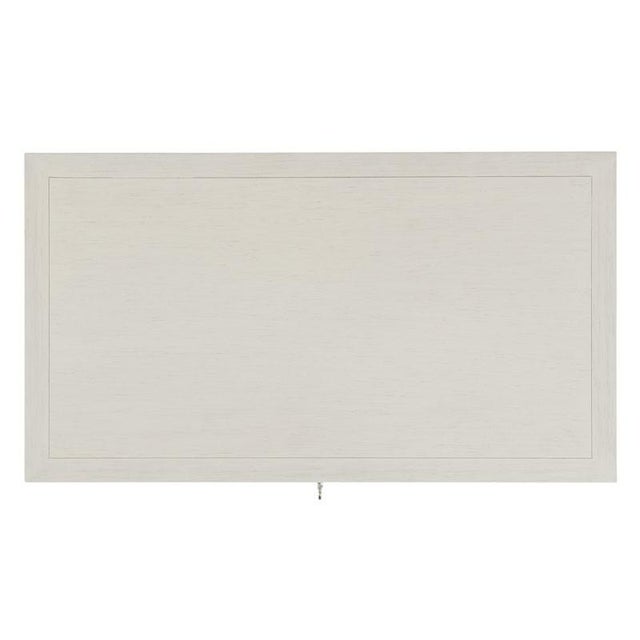 A rectangular framed top is elevated by squared post flanking a pair of ample storage drawers. Material: Hardwood solids...