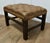 Deeply Buttoned Chesterfield Tan Leather Library Stool For Sale - Image 6 of 6