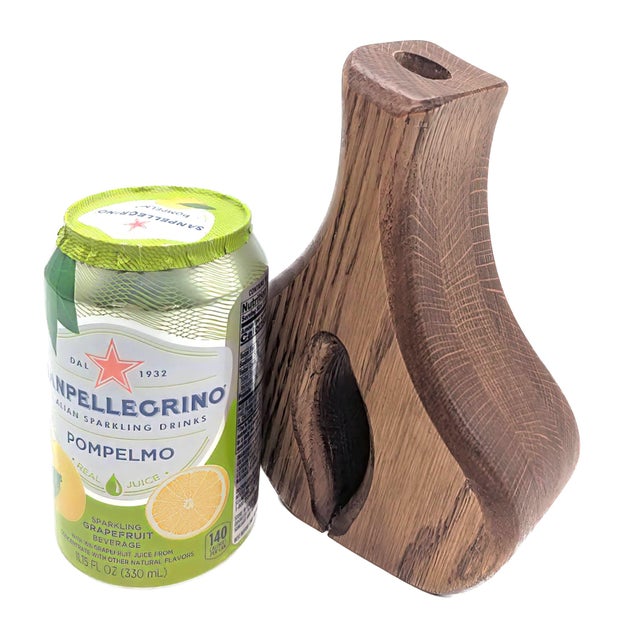 Wood Vintage Oak Wood Candle Holder For Sale - Image 7 of 10