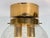 1970s Art Glass and Brass Ceiling Light from Kamenicky Senov, 1970s For Sale - Image 5 of 10