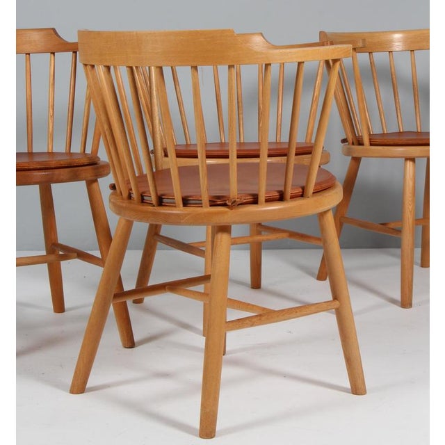 Model 3249 Pub Chair in Ash attributed to Børge Mogensen for Fredericia, 1960s For Sale - Image 9 of 12