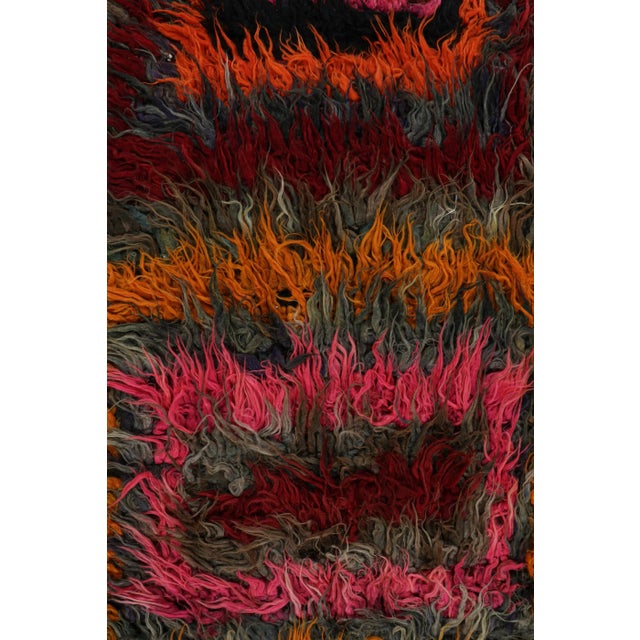 Traditional Vintage Tulu Runner Rug With Colorful Geometric Patterns, From Rug & Kilim For Sale - Image 3 of 7