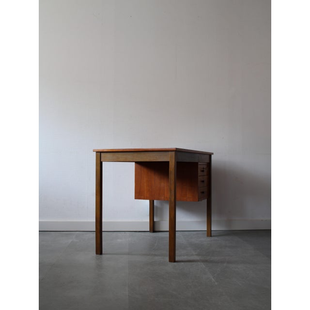 Mid-Century Modern Vintage Danish Desk in Teak, 1960s For Sale - Image 3 of 10