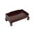 This miniature is a finely crafted wooden tray, showcasing a rich, dark mahogany finish that exudes timeless elegance. The...